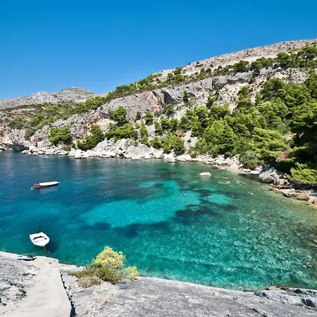 Apartment In With Sea View, Terrace, Air Conditioning, Wi-fi Hvar Town